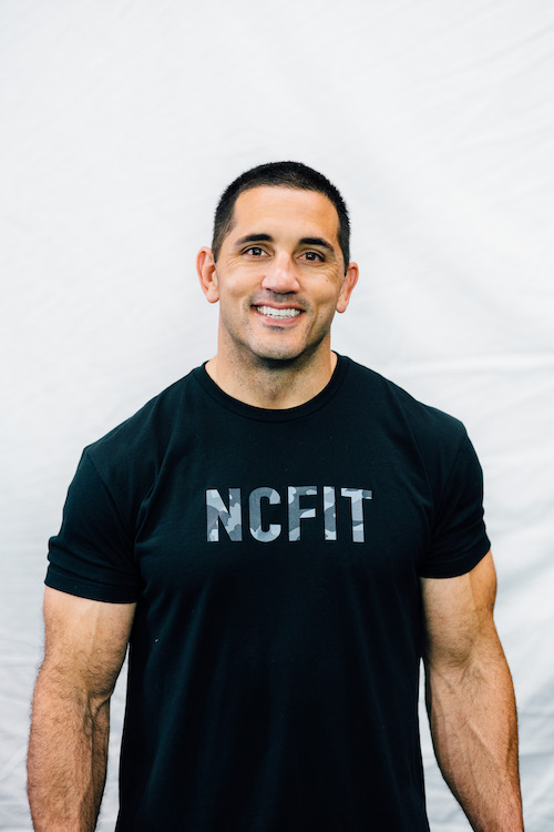 Jason in NCFIT shirt smiling
